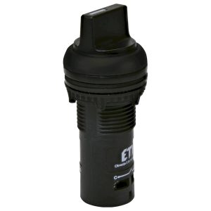 Поворотный выключатель моноблочный ECS2S-N45-10 (1НО, 2-х поз., с фикс. 0-1, 45°, черный)