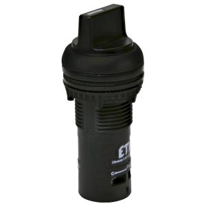 Поворотный выключатель моноблочный ECS2S-N90-10 (1НО, 2-х поз., с фикс. 0-1, 90°, черный)