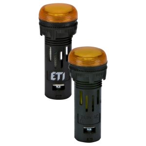 Лампа сигнальна LED матова ECLI-16-240A-A 240V AC (Ø16мм, помаранчева)