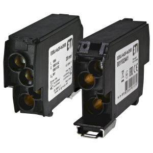 Блок розподільчий EDBJ-4x25-4x25/B (100A, 1000V AC/1500V DC, IN: 4x25, OUT: 4x25, чорний)