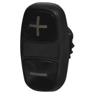 Кнопка-модуль здвоєна NSE-PB2/CC-PN ("+/-", чорна)