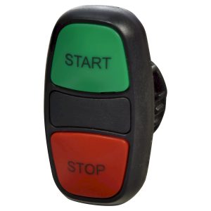 Кнопка-модуль здвоєна NSE-PB2/RG-STSP ("START/STOP", зелена/червона)