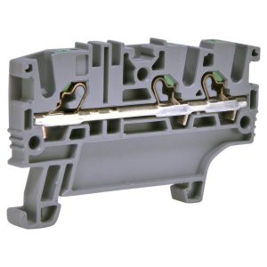 Клема пружинна ESH-EFC.1/1+2 (1,5 мм2, сіра, 1вх.+2вих., push-in)