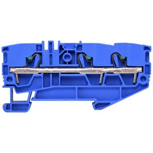 Клема пружинна ESH-EFC.6/1+2/B (6 мм2, синя, 1вх.+2вих., push-in)