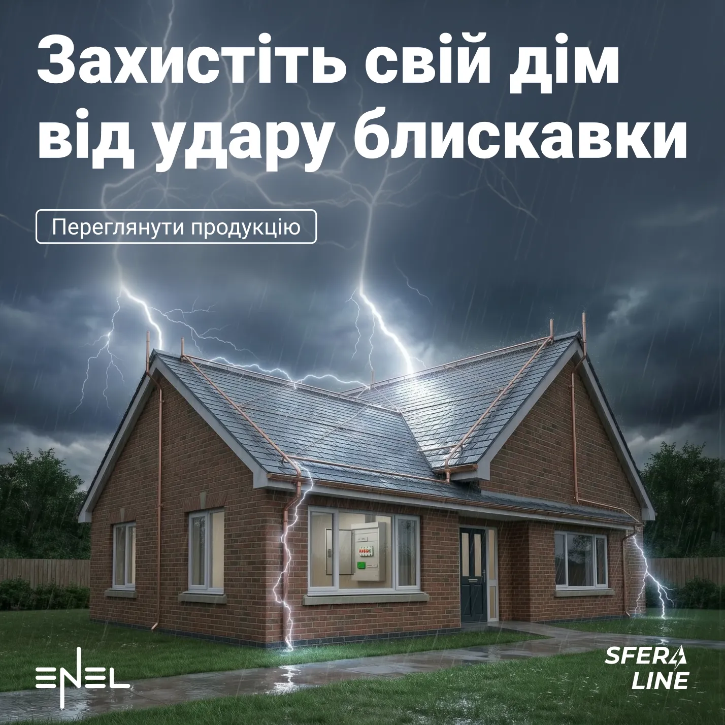 Енел | Блискавкозахист і заземлення для дому та промисловості