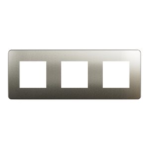 Рамка 3-постова. Матова бронза/антрацит