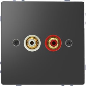 Розетка аудіо внутрішня "D-Life" антрацит