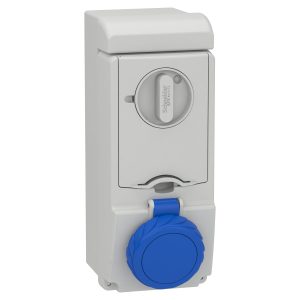 Розетка unika з роз'єднувачем 16a 2p-e 250в ip65 (C3)