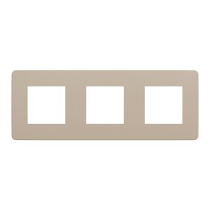 Рамка 3-х кратна "Studio Color" Пісочна/антрацит (C3)