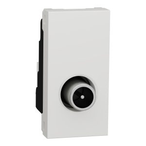 Розетка TV одиночна внутрішня 1 модуль "UNICA NEW" біла (C1)