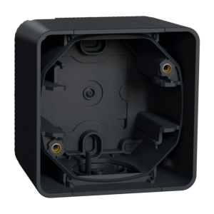 Коробка для зовнішнього монтажу 1-на IP55 "MUREVA S" чорна (C2)