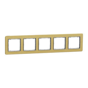 Рамка 5-ти кратна "Sedna Elements" Матове золото