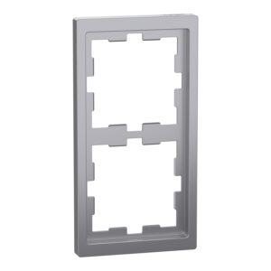 Рамка 2-х кратна "D-Life" нерж. сталь