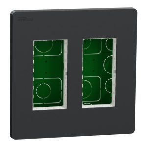 Блок unica system + прихованого встановлення 2х2 антрацит (C3)