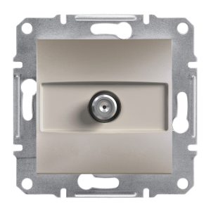 Розетка SAT кінцева внутрішня, "ASFORA Schneider" бронза (C3)