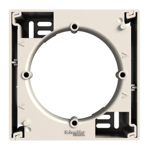 Коробка для зовнішнього монтажу одиночна "ASFORA" слонова кістка (C1)