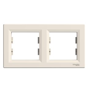 Рамка 2-х кратна "ASFORA" слонова кістка (C1)