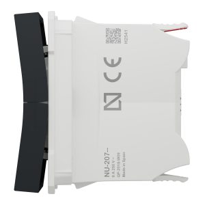 Вимикач жалюзі внутрішній. кнопковий 6А 2модулі "UNICA NEW" антрацит (C3)