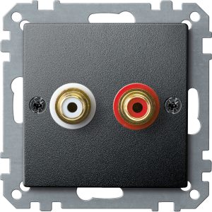 Механізм розетки антрацитовий  "System M"