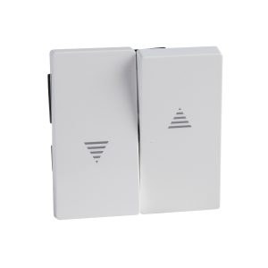 Клавіша вимикача 1-клавішна для рольставнів, активний білий "System M" (C3)