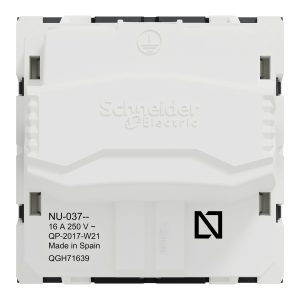 Розетка з заземленням без шторок, 16а гвинтові затискачі, антрацит (C3)