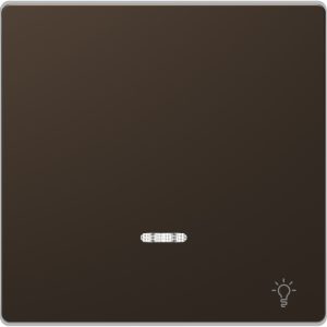 Накладка 1-клавішного вимикача з підсвіткою+"Св" SysD мокко