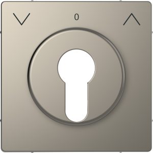 Накладка вимикача жалюзі з замком циліндричного типу, SysD нікель