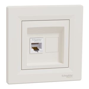 Розетка комп’ютерна RJ-45, внутрішня, "ASFORA" слонова кістка (C1)