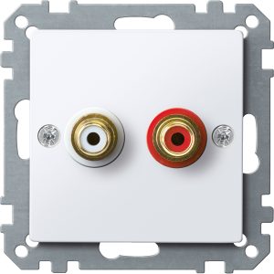 Sm механічна аудіо розетка, активний білий