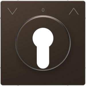 Накладка вимикача жалюзі з замком циліндричного типу, SysD мокко