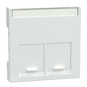 Панель з'єднувальна модульна 2-постова, активний білий "System M"