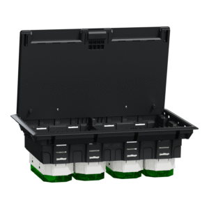 Підлоговий лючок, пластиковий,12 модулів (XL), Unica System+