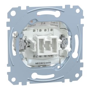 Механізмвимикача 1-клавішного внутрішнього, 16А 2-полюсний "Merten"