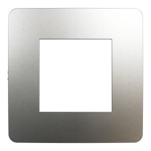 Рамка 1-постова Матовий хром/антрацит