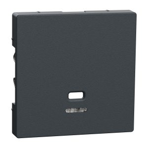 Панель вимикача зі шнурком і індикацією, антрацит, "System M"