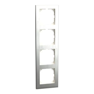 Рамка 4-х кратна "M-pure" сталь/алюміній полікарбонат