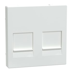 Панель для модульного роз'єму 2-постова зі штирьовими контактами, активний білий, System M