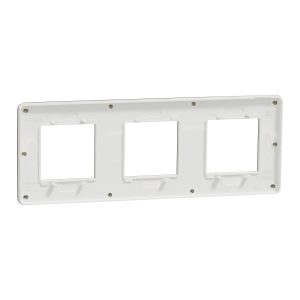 Рамка 3-постова. Матова бронза/білий