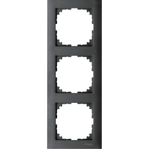 Рамка 3-х кратна "M-pure" антрацит полікарб (C2)