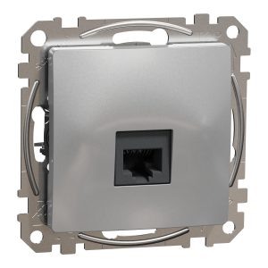 Розетка 1-а комп’ютерна, категорія  UTP SEDNA Design & Elements алюміній