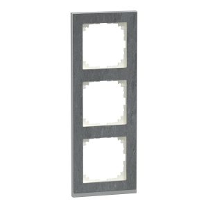 M-pure рамка, 3-пост.колір камень/алюміній