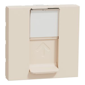 Розетка комп’ютерна RJ-45, внутрішня, 5е UTP 2-модуля "UNICA NEW" слонова кістка (C2)