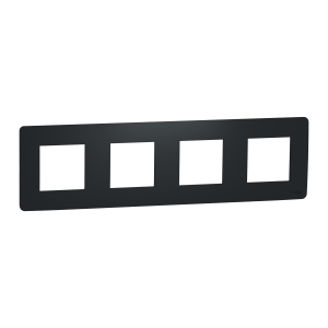 Рамка 4-х кратна "Studio" антрацит (C1)