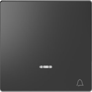 Клавіша вимикача 1-клавішного світлодіодного дзвінкового"D-Life" антрацит