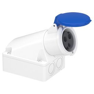 Розетка 123 стаціонарна 2Р+РЕ 32А 250В ІР44 (C3)