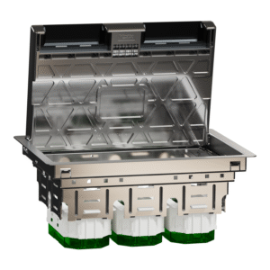 Підлоговий лючок, металевий, 6 модулів (L), Unica System+