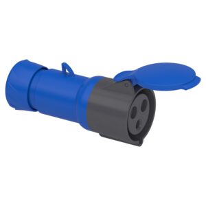 Розетка 223 переносна 2Р+РЕ 32А 250В ІР44 C3)