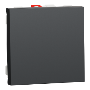 Вимикач 1-клавішний. внутрішній. прохідний 2-мод. "UNICA NEW"антрацит (C1)