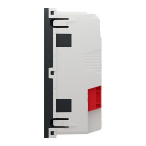 Розетка 2-а з заземлювальним контактом, внутрішня, 45° "UNICA NEW" антрацит (C3)