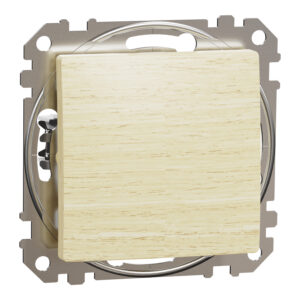 Вимикач 1-клавішний внутрішній "Sedna Elements" Береза